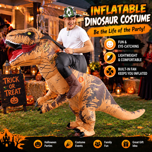 Halloween inflatable rex - inflatable, t-rex