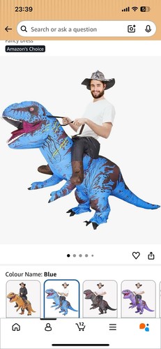 Inflatable dinosaur costume - inflatable,