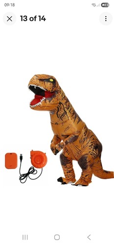 Rex inflatable costume - t-rex, adult