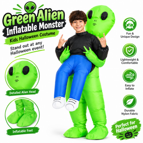 Inflatable alien costume - alien, kids