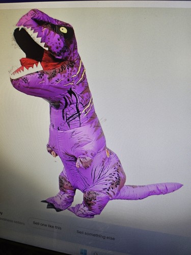 Purple inflatable dinosaur - purple,